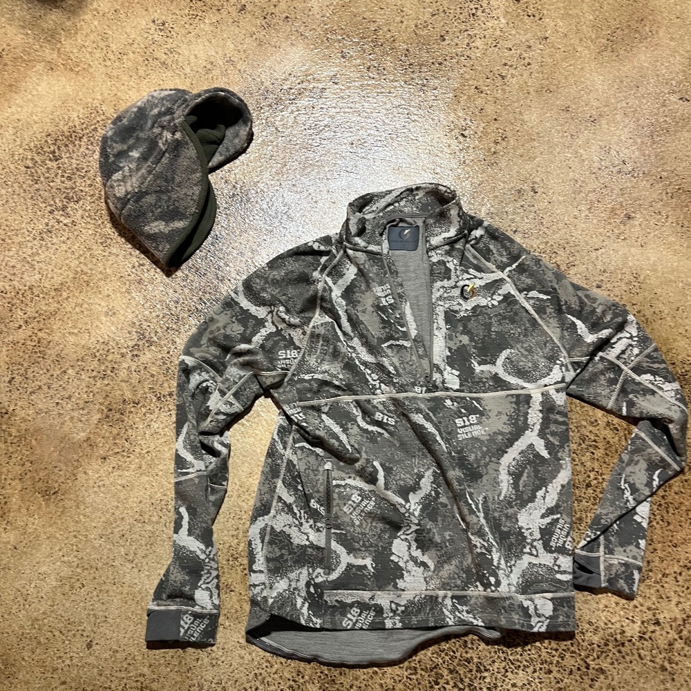 Code Of Silence 1/4 zip and brimmed hat.